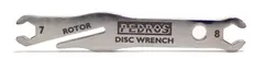 Pedro's Disc Wrench Retteverktøy Stål, 7/8mm, opptil 2.5mm bremseskiver
