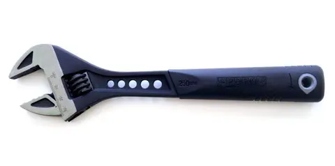 Pedro's Premium 10" Skiftenøkkel Opptil 33mm, TPR-håndtak 