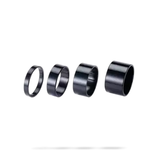 BBB LightSpace BHP-36 Foring Sett 1 1/8"x 5,10,15,20mm sort alu, 20 gr