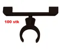 Priskortholder - 100 Pakk Sort, plast, for styre