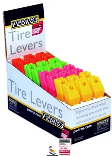 Pedro's Tire Levers 24pk Dekkspaker 24 par, Multicolor, Plast