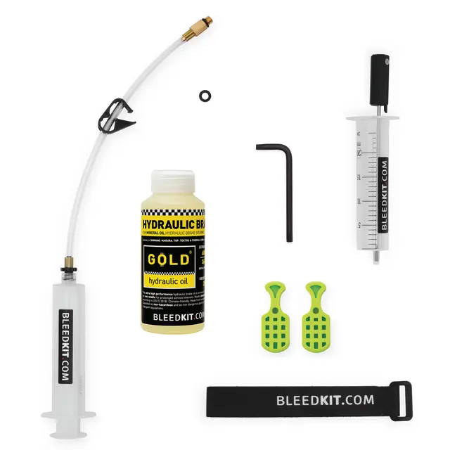 Bleedkit MAGURA Premium GOLD  Luftesett Sprøyter, GOLD-Olje, hansker 