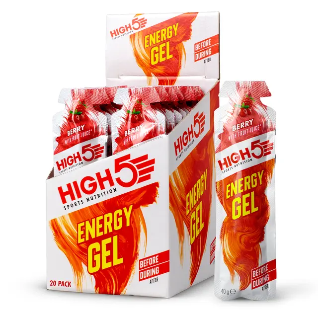 HIGH5 EnergyGel Bær 20pk, 40gr 