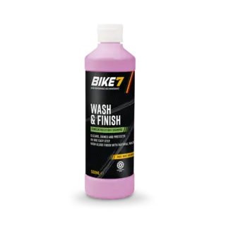 Bike7 Wash &amp; Finish Sykkelvask 500ml Til hele sykkelen, 1:10 blanding
