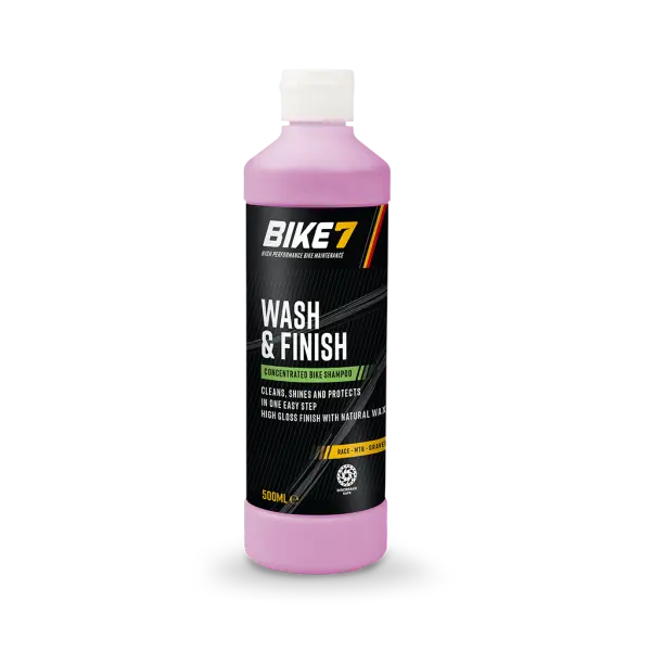 Bike7 Wash & Finish Sykkelvask 500ml 12-stk = 100,- pr.stk 