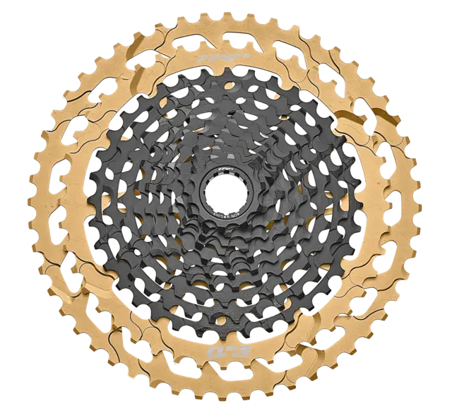 TRP EVO12 12-Delt MS Kassett GOLD 10-52T, 370gr,CS-M9050, sort/gull 