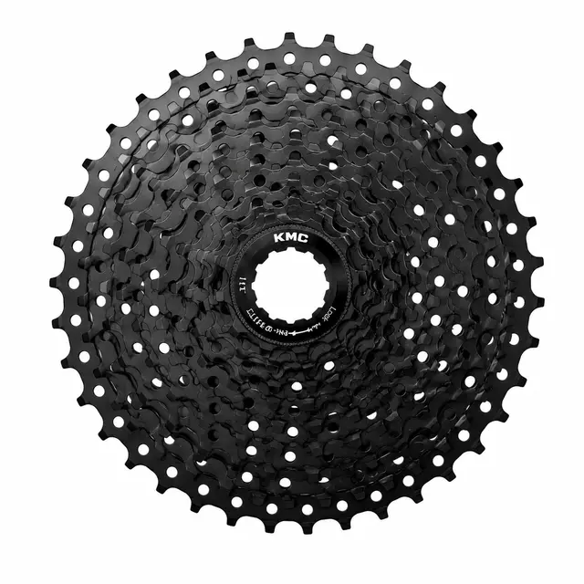 KMC React LG E-Bike 10-Delt Kassett 11-43T, sort, Cues LinkGlide, stål 