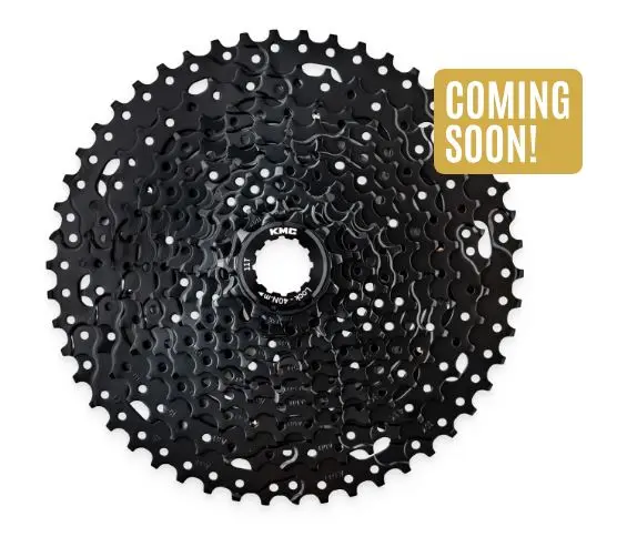 KMC React LG E-Bike 11-Delt Kassett 11-50T, sort, Cues LinkGlide, stål 