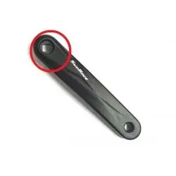SunRace Venstre Krankarm 175mm Sort, Shimano kompatibel 
