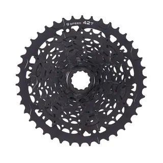 Microshift Advent 9-delt Kassett 11-42, 440gr, Alu/Stål, Sort, Shimano
