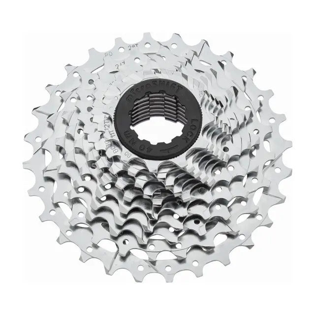 Microshift R10 10-delt Kassett 11-28T, 289gr, Krom belagt, Shimano 