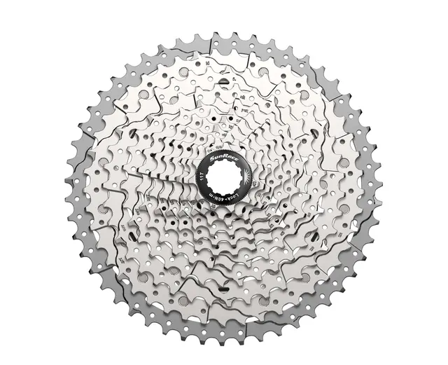 Sunrace MX8 11-Delt HG Kassett 11-51T, 587g, Sølv, Shimano HG 