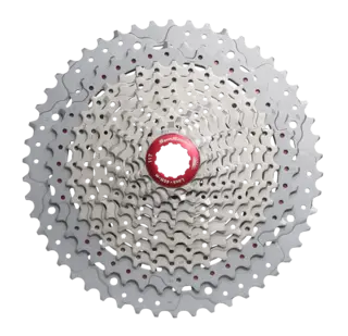 Sunrace MX8 11-Delt HG Kassett 11-42T, 419g, Sølv, Shimano HG