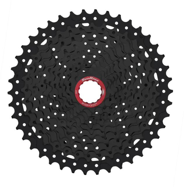 SunRace MX 11-Delt Kassett 10-46T,502gr, Sort, SRAM XD kompatibel 