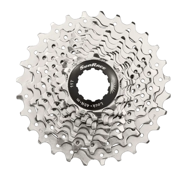 Sunrace RS1 10-Delt HG Kassett 11-28T, 267g, Sølv, Shimano HG 