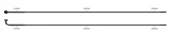 Sapim Strong Sorte Eiker 310mm J-bend, 2.3/2.0, 100 pk