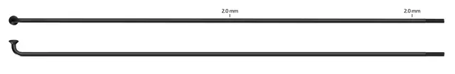 Sapim Leader 2.0 Sorte Eiker J-bend, 2.0, 100 pk 