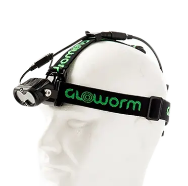 Gloworm Hodebånd Sort, passer til  X2, XS og XSV 