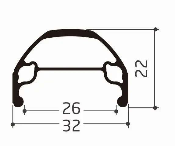 LITE CARGO Disc IS 20"/406mm Hjul DB32 Cargo felg, 15x100mm 