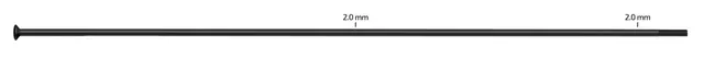 Sapim Leader 2.0 SP Sorte Eiker Straight Pull, 2.0, 100 pk 
