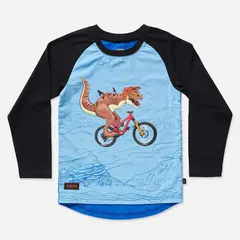 Kids Ride Shotgun Kids MTB Trøye Vindtett front, lang arm