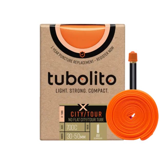 Tubolito X-Tubo Bil City/Tour 28" Slange 30/50-622mm,TPU,sort 40mm ventil,182g 