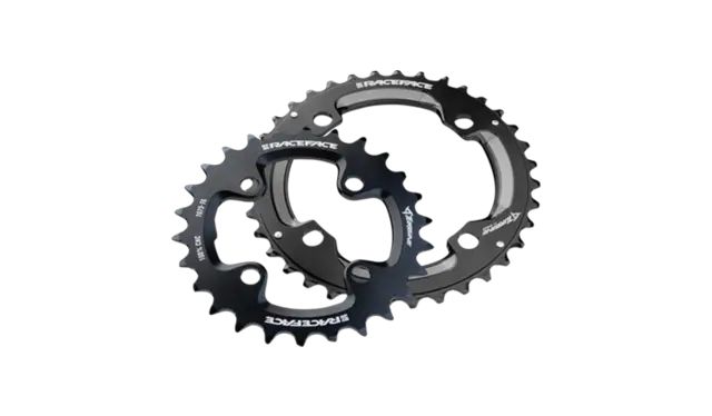 Race Face Turbine Krankdrev Sort 64/104 BCD/4-arm, 9/12-delt, Alu 