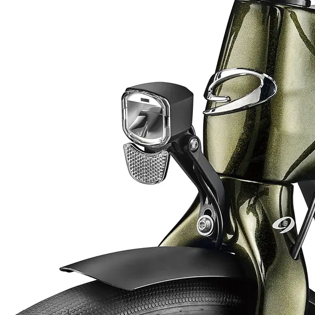 Litemove RX-E90 Frontlykt m/Refleks 400/200Lume, univ. gaffelfeste, m/bryter 