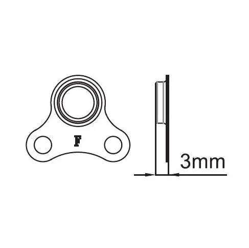 Tektro SP-SS10 Speedsensor IS Magnet Passer IS  skiver, magnet vendt utover 