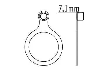 Tektro SP-SS30 Speedsensor CL Magnet Passer CL skiver, magnet vendt innover 