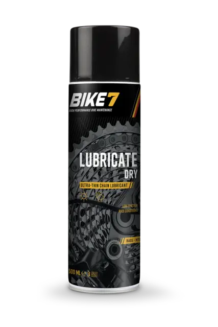 Bike7 Lubricant Dry Olje 500ml 12-stk = 86,- pr.stk 
