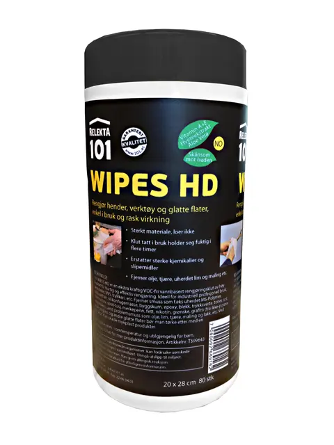 101 Wipes HD Rensekluter 6-stk = 243,- pr.stk 