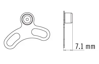 Tektro TR02 Speedsensor IS Magnet Passer IS  skiver, magnet vendt innover 