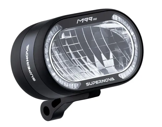 Supernova M99 Pro 2 Frontlykt 3000L, 24-60V, Sort, Remote, 190g 