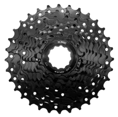 KMC REACT E-bike 9-Delt Kassett 4-pk 11-32T, sort, Shimano kompatibel, stål