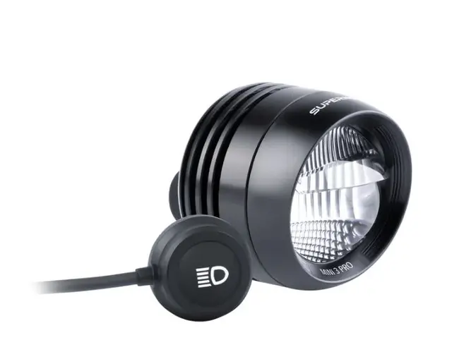 Supernova Mini 3 Pro Frontlykt 21W, 12V, Sort 